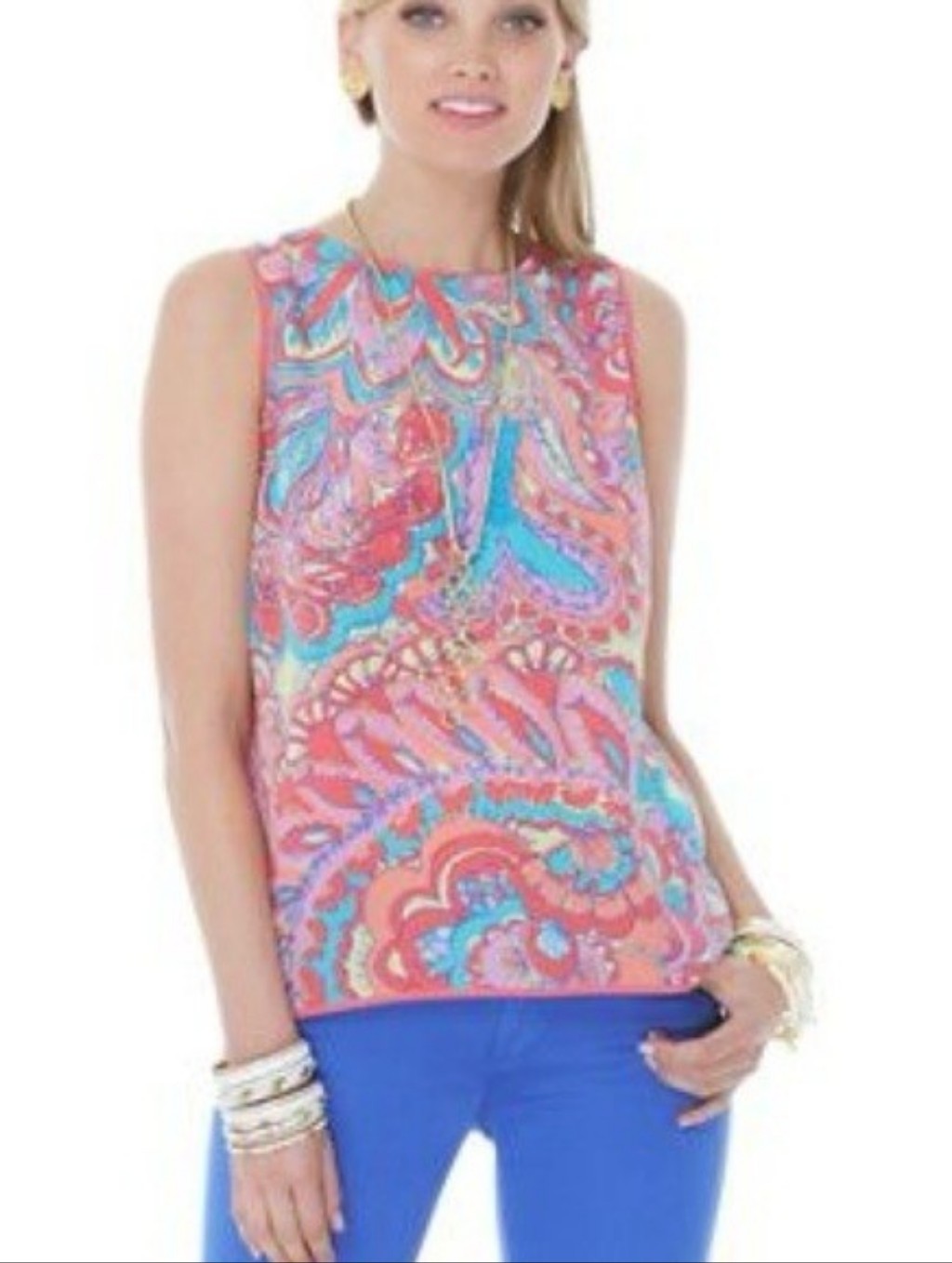 Lilly Pulitzer Iona Silk Top